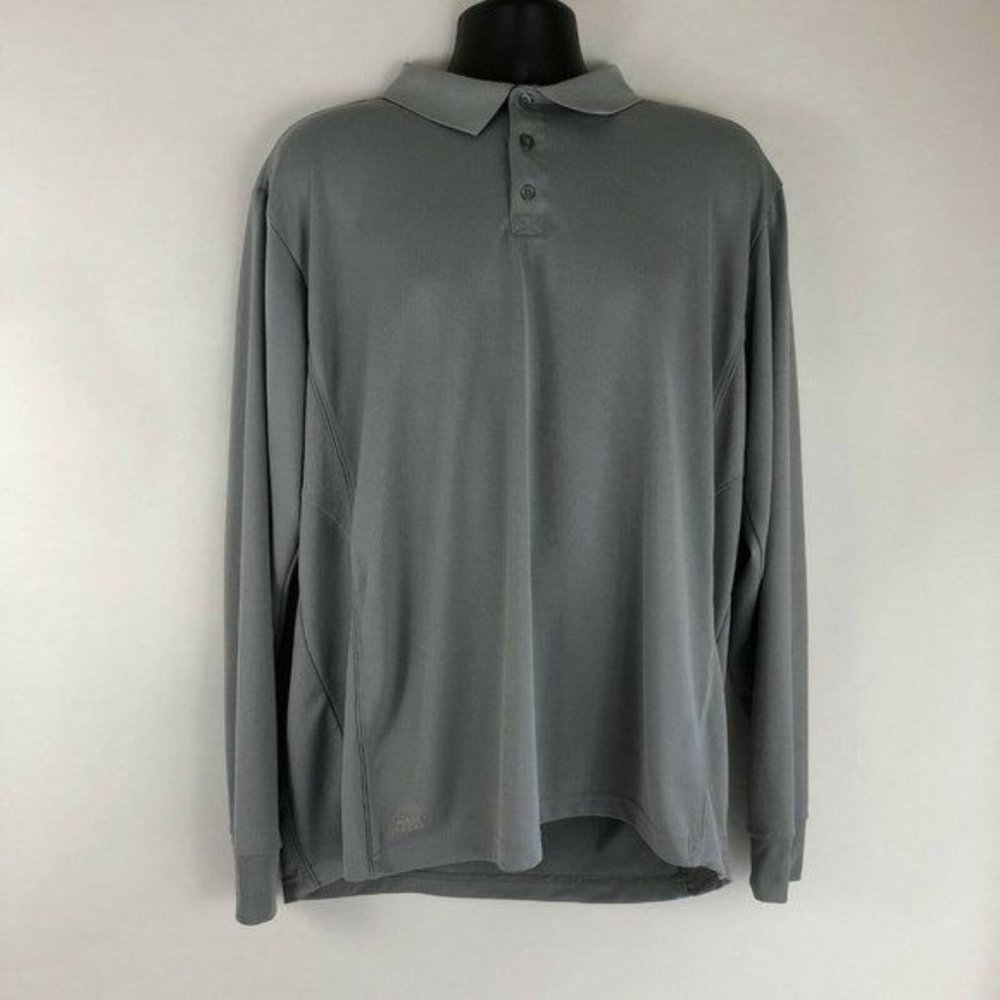 Fila Sport Long Sleeve Gray Polo Shirt - Size XXL‎